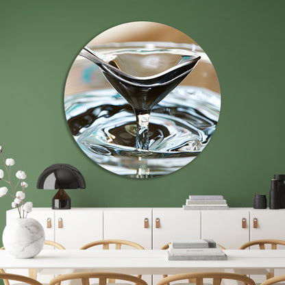 Minimalistisch Glas Water forex muurcirkel