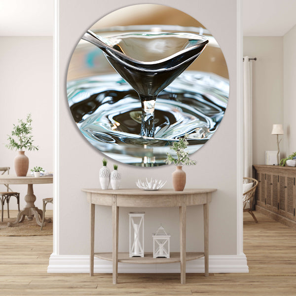 Minimalistisch Glas Water forex muurcirkel