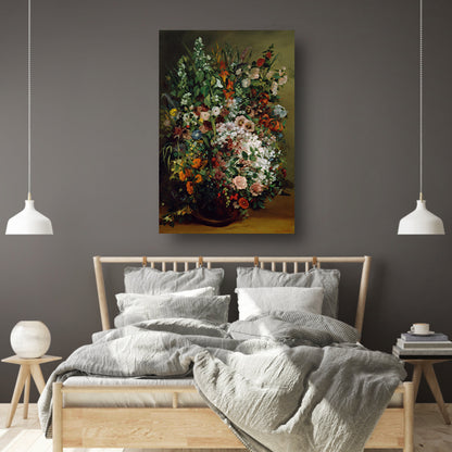 Bouquet of Flowers in a Vase - Gustave Courbet poster
