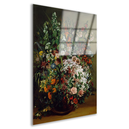 Bouquet of Flowers in a Vase - Gustave Courbet Acrylglas