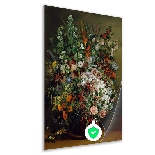 Bouquet of Flowers in a Vase - Gustave Courbet poster
