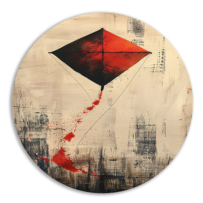 Rode vlieger Abstract kunst forex muurcirkel