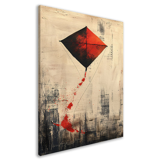 Rode vlieger Abstract kunst canvas