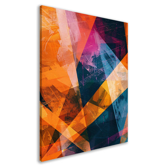 Abstract  met levendige kleuren canvas
