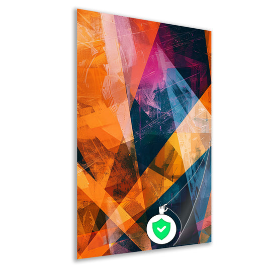 Abstract  met levendige kleuren poster