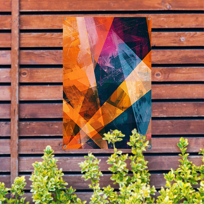 Abstract  met levendige kleuren tuinposter