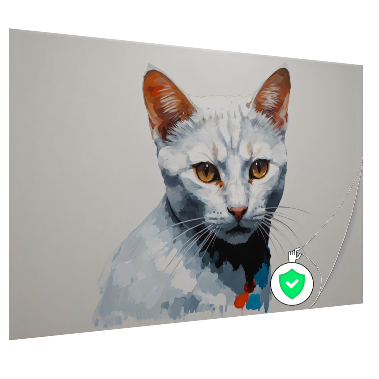 Modern Minimalistisch Portret van een Kat poster