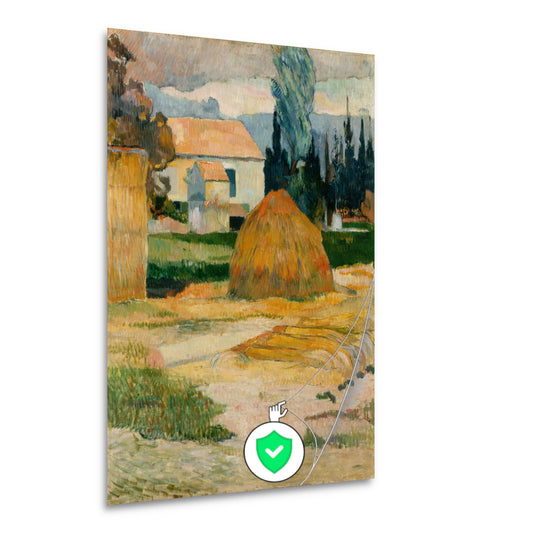 Landschap nabij Arles - Paul Gauguin poster