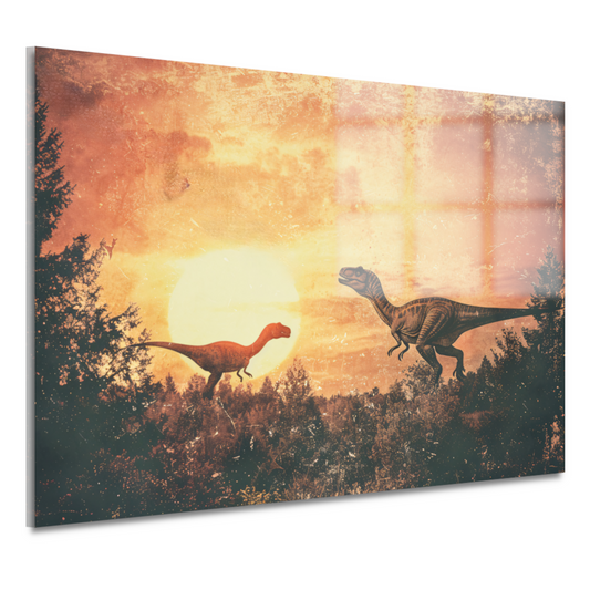 Surrealistische dinosaurusdroom acrylglas