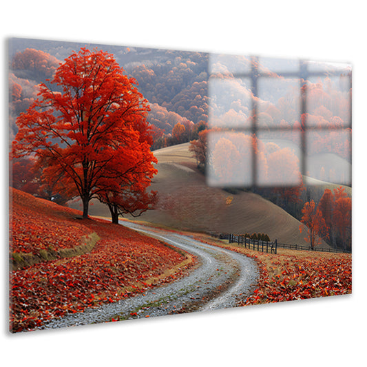 Impressionistisch Landschap met Bomen acrylglas