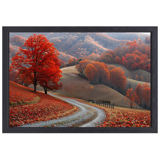 Impressionistisch Landschap met Bomen canvas met baklijst
