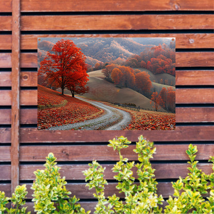 Impressionistisch Landschap met Bomen tuinposter