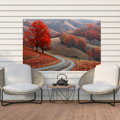 Impressionistisch Landschap met Bomen tuinposter