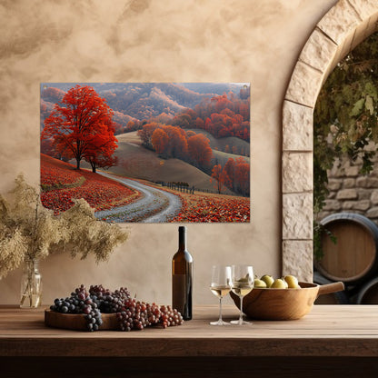 Impressionistisch Landschap met Bomen tuinposter