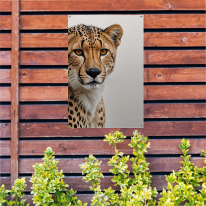 Intense Blik van een Majestueuze Cheeta tuinposter