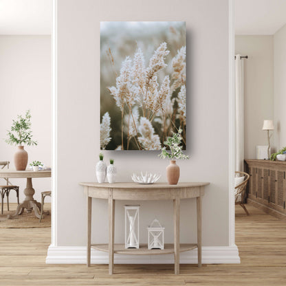 Close-up van Witte Pluimen poster