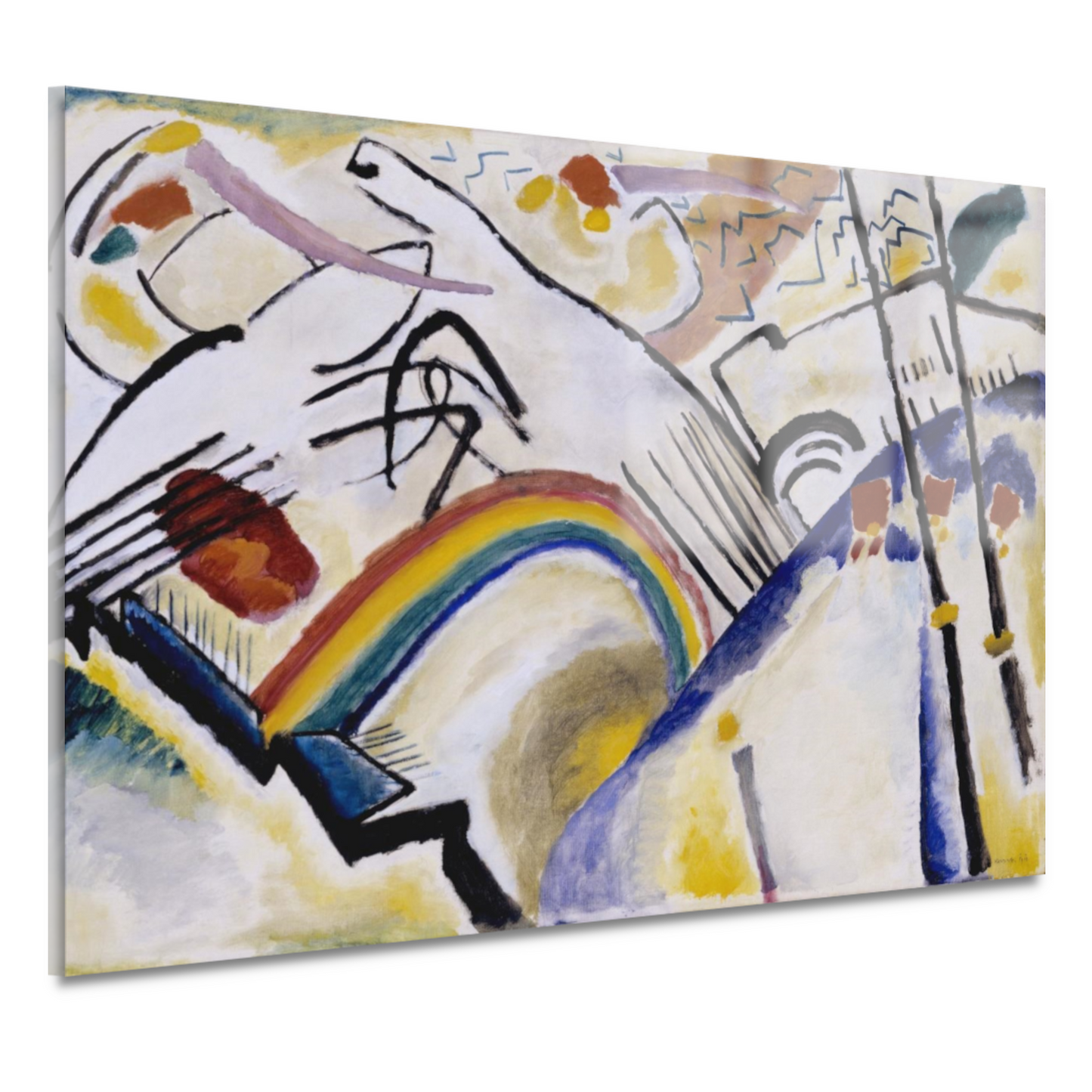 Kozakken - Wassily Kandinksy acrylglas