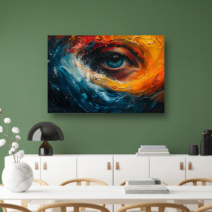 Blauw ogen acrylglas