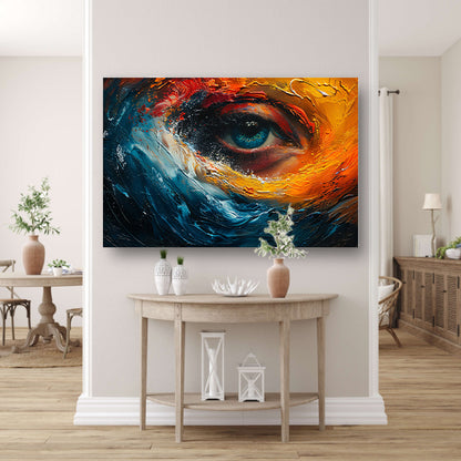 Blauw ogen canvas