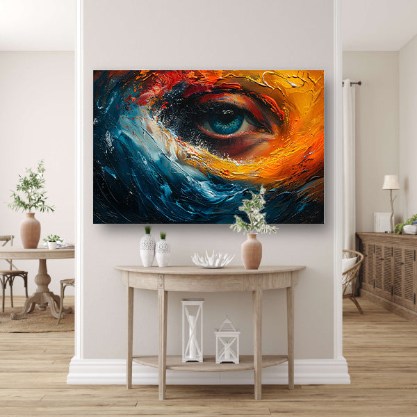 Blauw ogen acrylglas