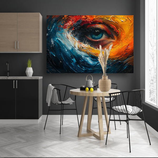 Blauw ogen canvas