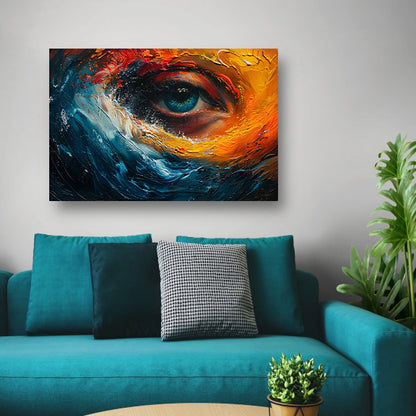 Blauw ogen canvas