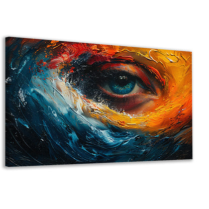 Blauw ogen canvas