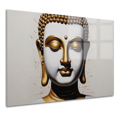 Gouden Boeddha - Sereniteit en Wijsheid acrylglas