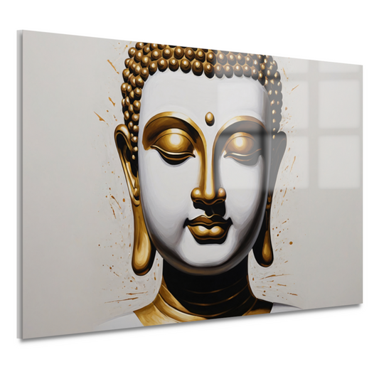 Gouden Boeddha - Sereniteit en Wijsheid acrylglas