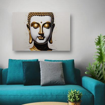 Gouden Boeddha - Sereniteit en Wijsheid poster