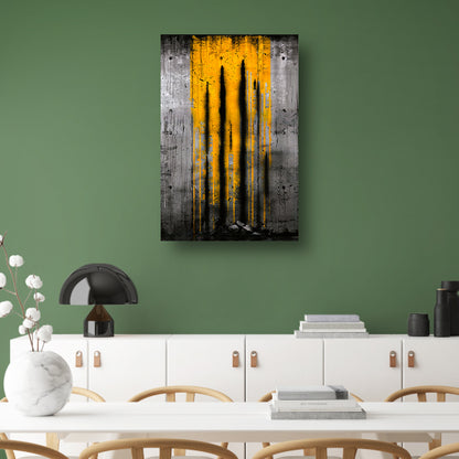 Moderne abstracte kunst met dynamische strepen poster