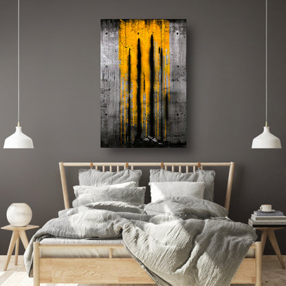 Moderne abstracte kunst met dynamische strepen poster