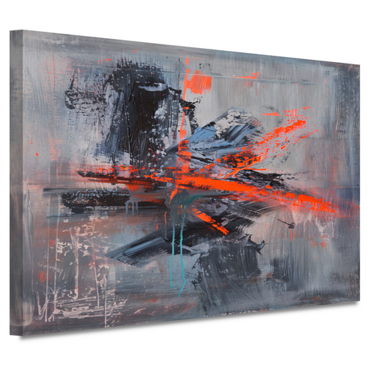 Zelfportret met Penseelstreken canvas