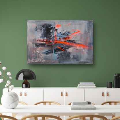 Zelfportret met Penseelstreken canvas