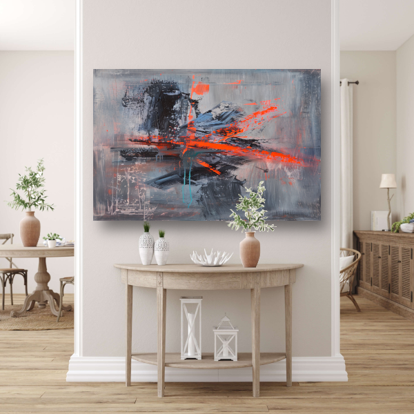 Zelfportret met Penseelstreken canvas