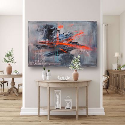 Zelfportret met Penseelstreken canvas
