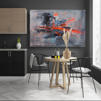 Zelfportret met Penseelstreken canvas