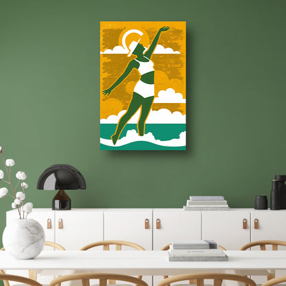 Modern Dans met de Opkomende Zon canvas