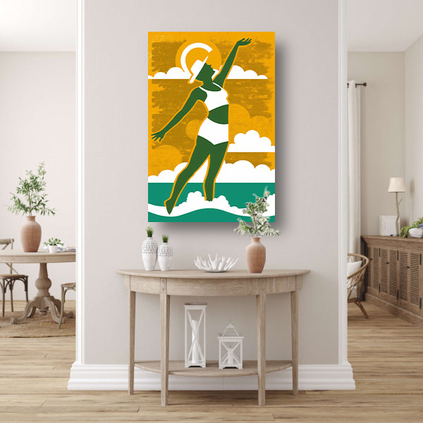 Modern Dans met de Opkomende Zon canvas