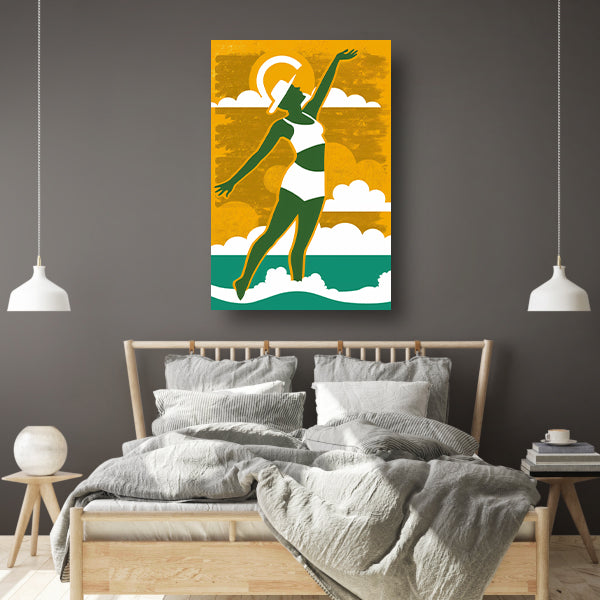 Modern Dans met de Opkomende Zon canvas