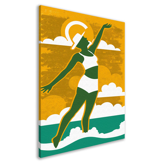Modern Dans met de Opkomende Zon canvas