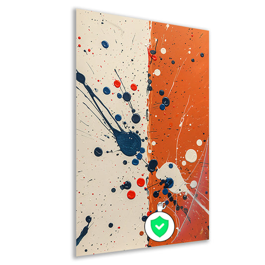 Abstract  met Kleurrijk verfspatten poster