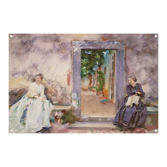 De Tuinmuur - John Singer Sargent tuinposter