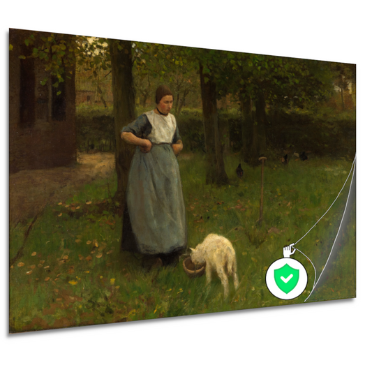 Vrouw uit Laren met Lamsvlees - Anton Mauve poster