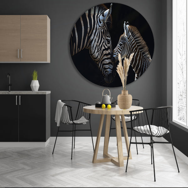 Intiem moment tussen twee zebras forex muurcirkel