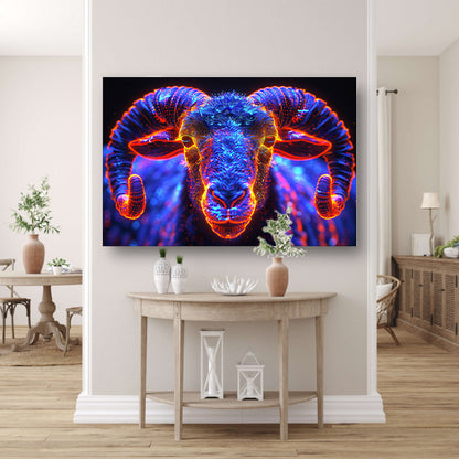 ram in de nacht canvas