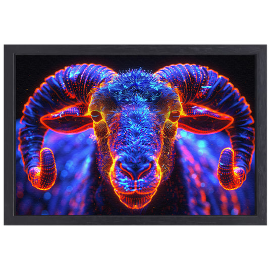 ram in de nacht canvas met baklijst