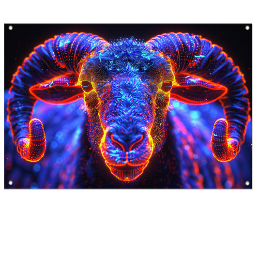 ram in de nacht tuinposter