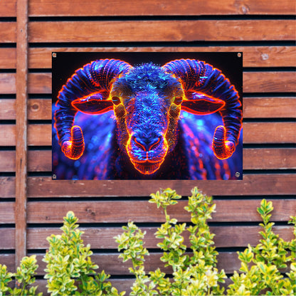 ram in de nacht tuinposter