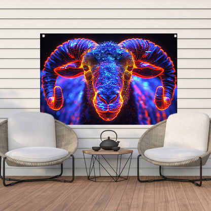 ram in de nacht tuinposter